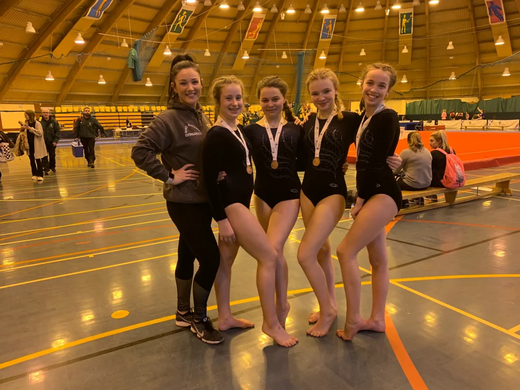 Waid Academy gymnasts with their medals at the East Fife ClubSport Awards